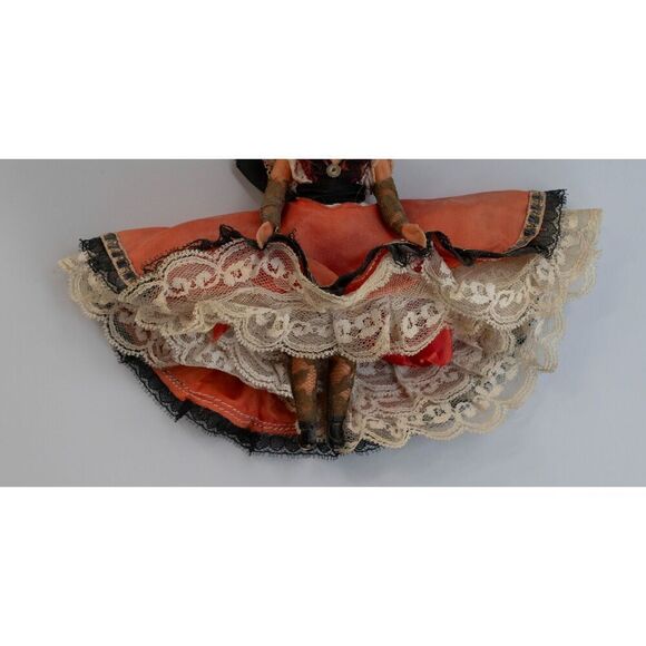 Vintage French Cabaret Can Can Or Flamenco Dancer Doll 1940s 1950s 1960s - Picture 3 of 9